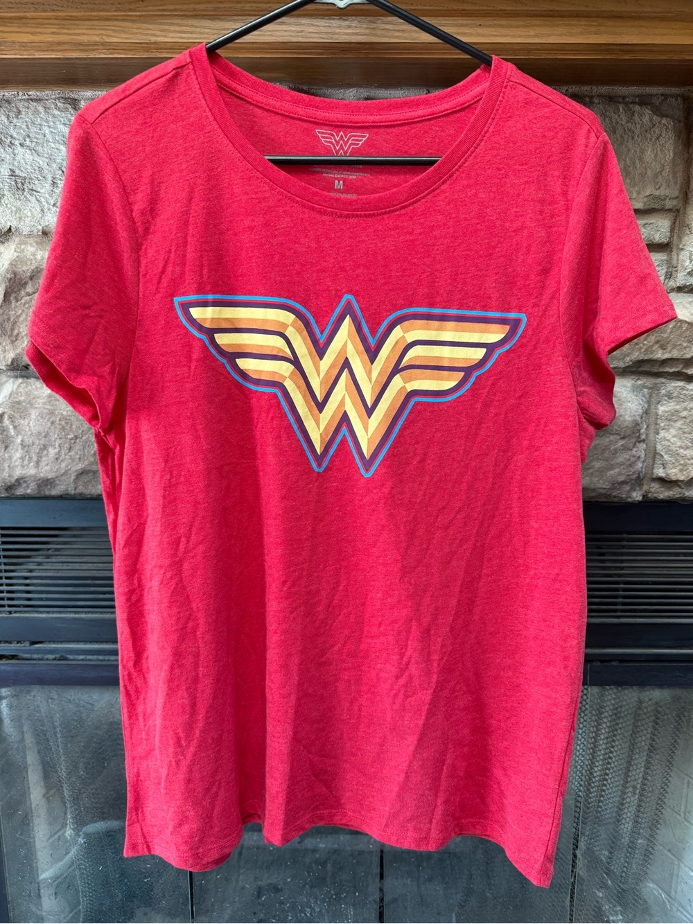 Women’s Red Wonder Woman Logo Tee